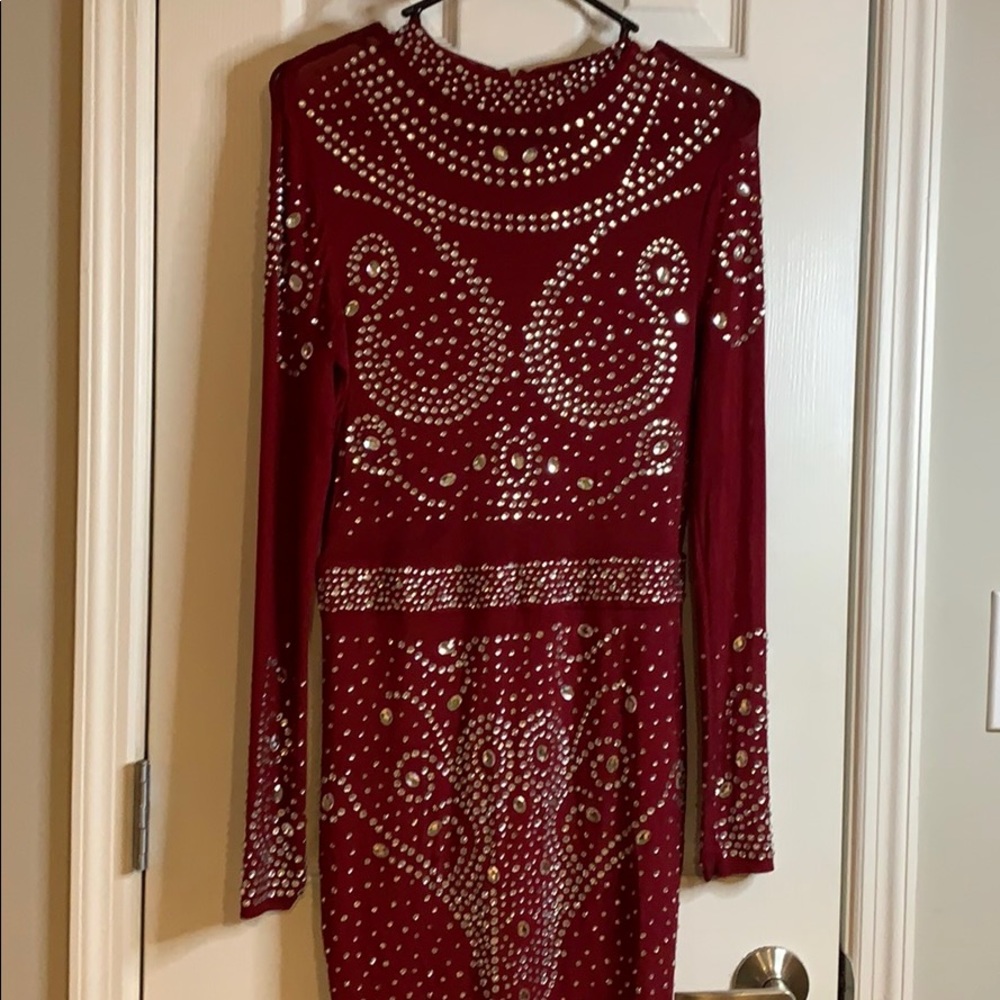 Diamond Burgundy dress